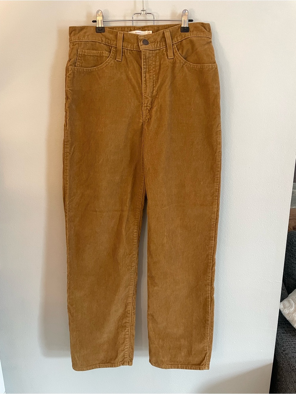 Levi's Women’s Corduroy Wide Leg Pants in Caramel Brown